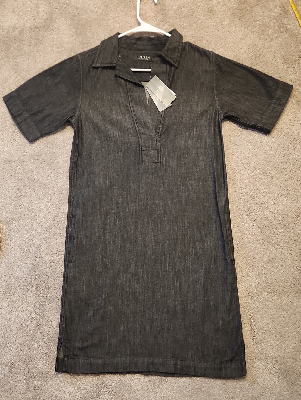 Ralph Lauren Nightfall Denim Shift Dress Sz Xs